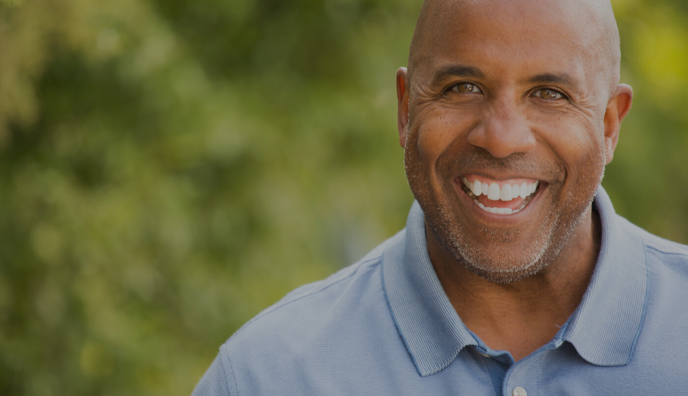 Older man sharing healthy happy smile