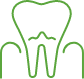 Large animated tooth and gums