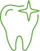 Large animated tooth and sparkle